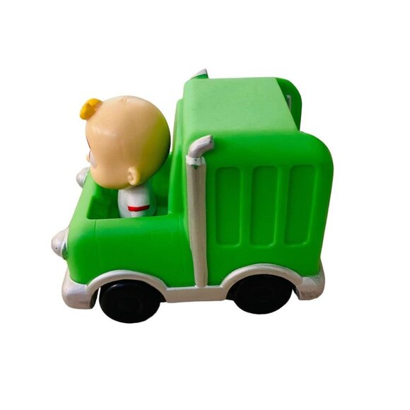 Cocomelon Kids Toy Green Garbage Truck 4" 2020 Moonbug Jazwares - Picture 5 of 8
